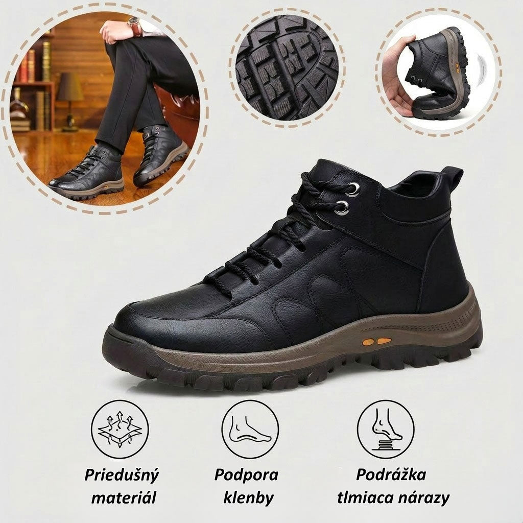 【⏰ Posledný deň – zľava 70 %! Nepremeškajte to!】 Ergonomicky navrhnutá ortopedická obuv tlmiaca nárazy – ✅️ ortopedická obuv z pravej kože, špeciálne navrhnutá pre európskych mužov.