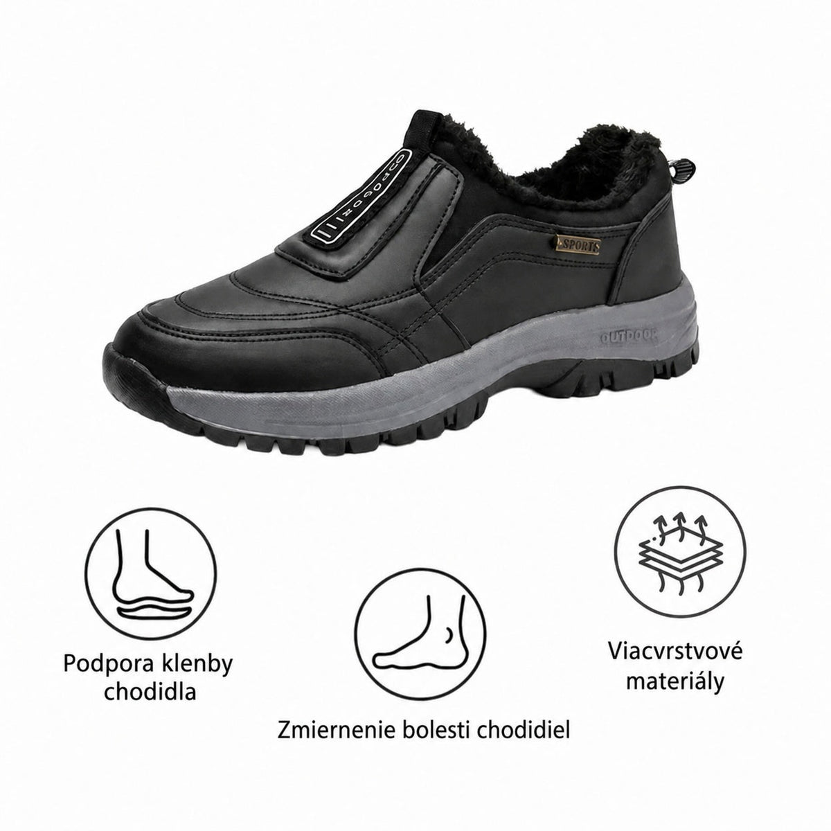 ⚡Časovo obmedzená zľava 70 % — Ergonomická ortopedická obuv — Úľava od bolesti nôh, chrbta a kĺbov — Unisex