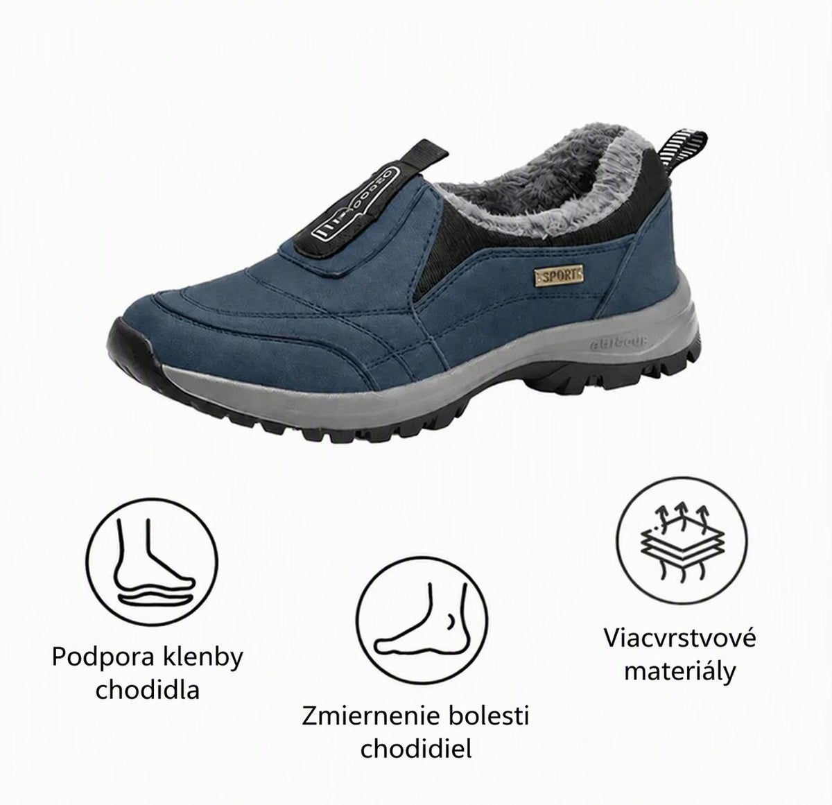 ⚡Časovo obmedzená zľava 70 % — Ergonomická ortopedická obuv — Úľava od bolesti nôh, chrbta a kĺbov — Unisex
