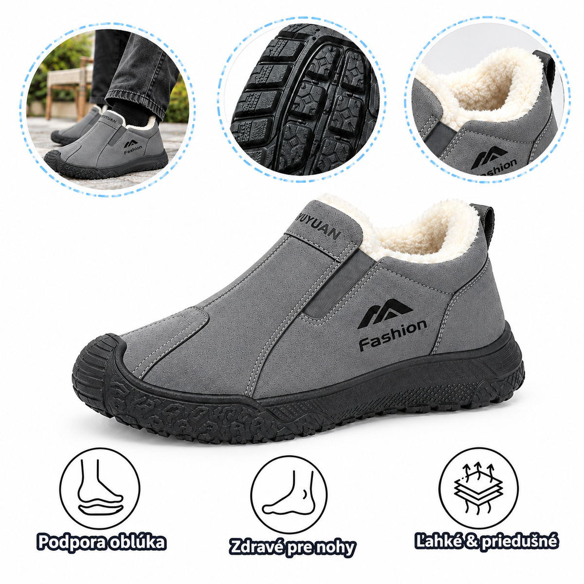 【⏰ Posledný deň – zľava 70%! Nenechajte si to ujsť!】 Ergonomicky tvarovaná ortopedická obuv s tlmením nárazov – ✅️ Ortopedická obuv, navrhnutá špeciálne pre európskych mužov.