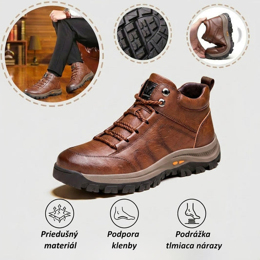 【⏰ Posledný deň – zľava 70 %! Nepremeškajte to!】 Ergonomicky navrhnutá ortopedická obuv tlmiaca nárazy – ✅️ ortopedická obuv z pravej kože, špeciálne navrhnutá pre európskych mužov.