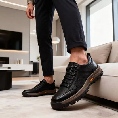 (🎉Ultimo giorno per approfittare dello sconto del 40%, non perdertelo!) 🐂Scarpe ortopediche da uomo, realizzate in pelle di vitello australiana👞 Pelle ✅Cucite a mano, supporto plantare: camminata comoda, allevia il dolore