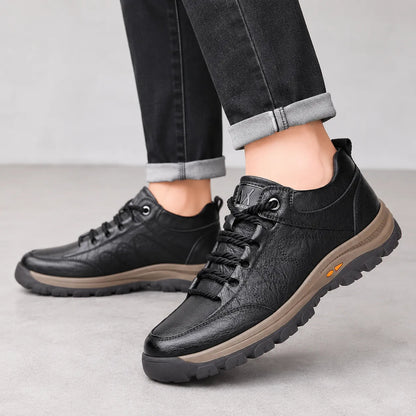 (🎉Ultimo giorno per approfittare dello sconto del 40%, non perdertelo!) 🐂Scarpe ortopediche da uomo, realizzate in pelle di vitello australiana👞 Pelle ✅Cucite a mano, supporto plantare: camminata comoda, allevia il dolore