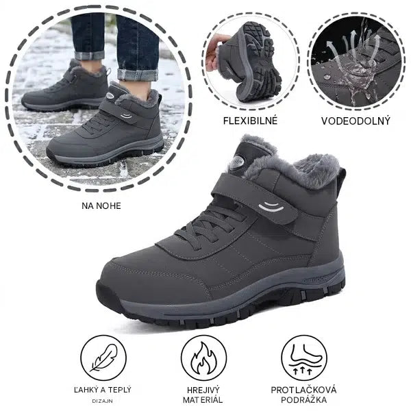 🎉 Posledný deň – špeciálna ponuka so zľavou 70 % ⏰ Ergonomická, ortopedická zimná obuv, ktorá účinne uľavuje od bolesti nôh, kolien a chrbta ✅ Vhodná pre mužov aj ženy.