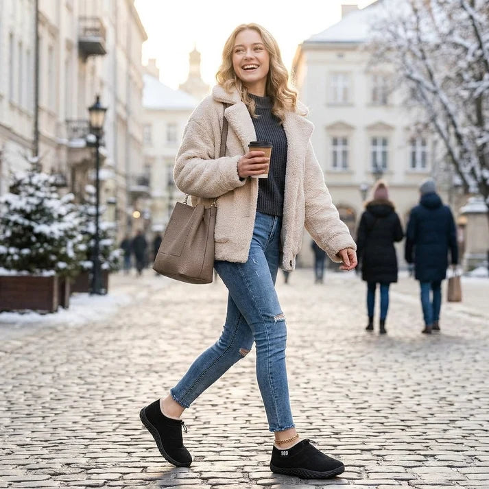 Posledný deň! 70% zľava! ✅ Semišové topánky vyrobené z prémiového kašmíru, ortopedická zdravotná obuv určená pre ľudí s problémami s nohami – pomáha zmierniť bolesti chrbta, kĺbov a nôh.