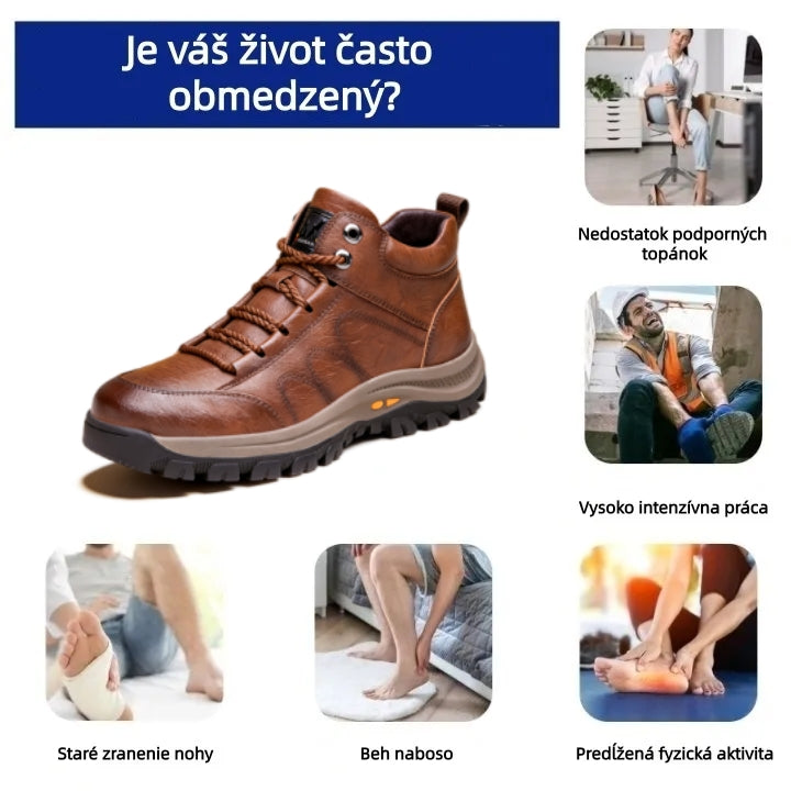 【⏰ Posledný deň – zľava 70 %! Nepremeškajte to!】 Ergonomicky navrhnutá ortopedická obuv tlmiaca nárazy – ✅️ ortopedická obuv z pravej kože, špeciálne navrhnutá pre európskych mužov.