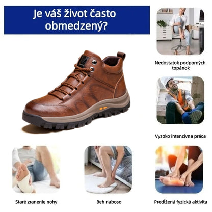 【⏰ Posledný deň – zľava 70 %! Nepremeškajte to!】 Ergonomicky navrhnutá ortopedická obuv tlmiaca nárazy – ✅️ ortopedická obuv z pravej kože, špeciálne navrhnutá pre európskych mužov.