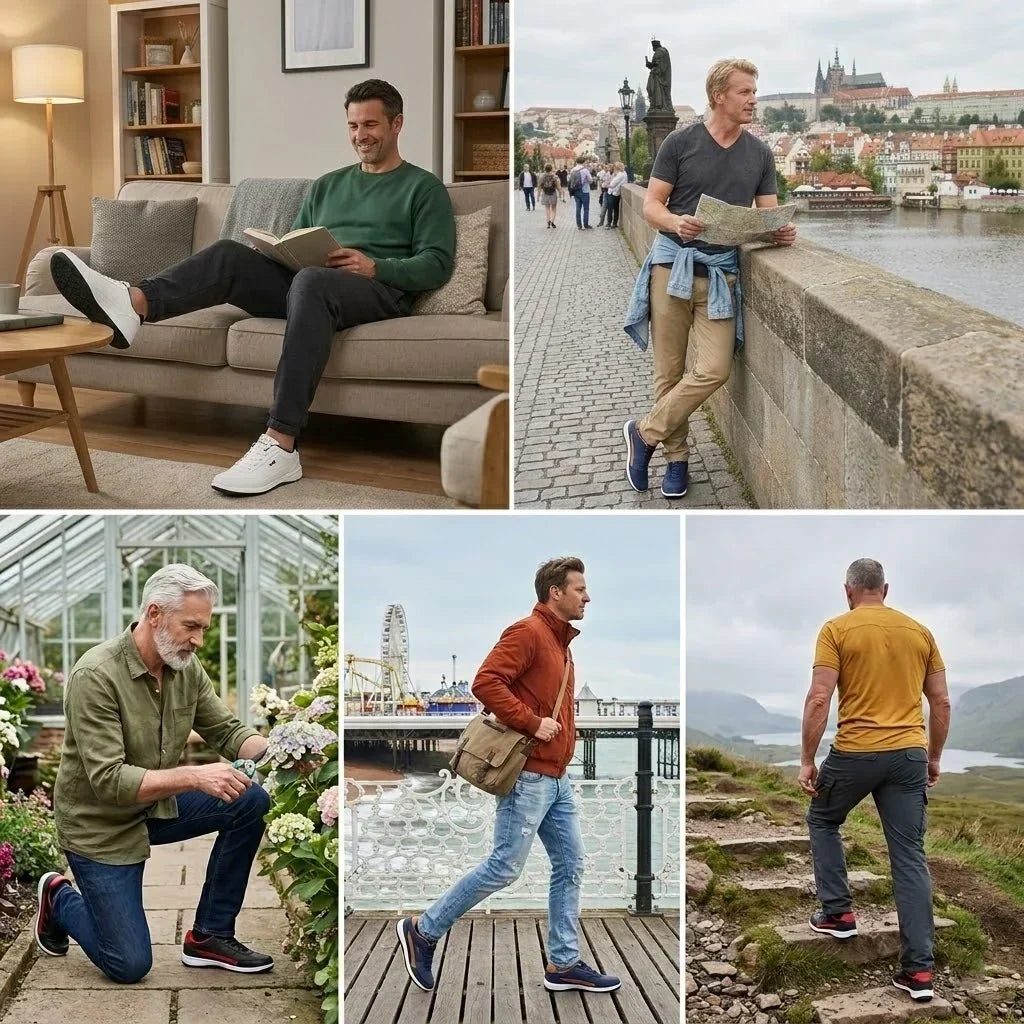 【⏰ Posledný deň – zľava 70%! Nenechajte si to ujsť!】 Ergonomicky tvarovaná ortopedická obuv s tlmením nárazov – ✅️ Ortopedická obuv, navrhnutá špeciálne pre európskych mužov.